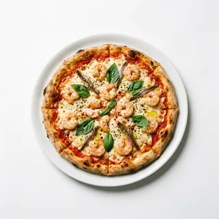 Pizza Scampi (Mediana)