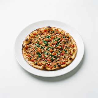 Pizza Turca Lahamacun De Pollo