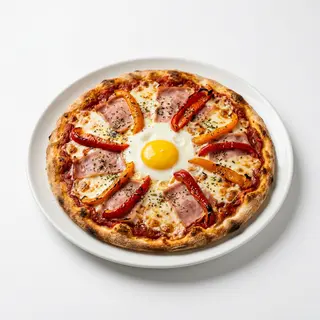 Pizza al huevo