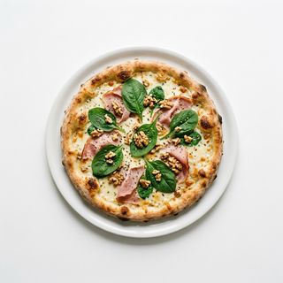 Pizza girogeta bianca