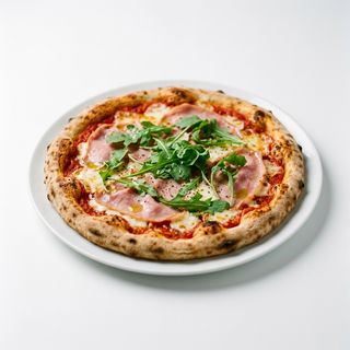 Pizza prosciutto y rúcula (33 cm.)