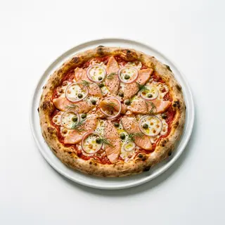 Pizza salmón