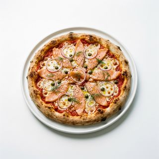 Pizza salmón
