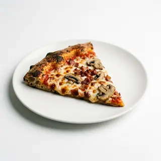 Pizza Tomate, Mozzarella, Bacon Y Champiñón