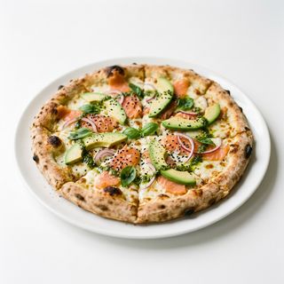 Pizza Gourmet De Salmón (30 Cm.)