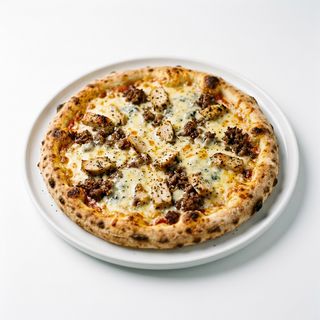 Pizza Cuatro Quesos Y Carne (30 Cm.)