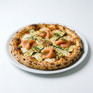 Pizza De Salmón Y Calabacín (33 Cm.)
