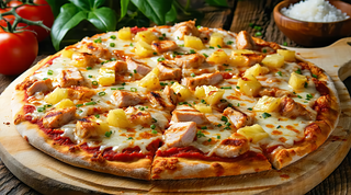Pizza Hawaiana (29 Cm. A 31 Cm. Aprox.)
