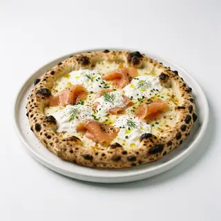 Salmone e stracciatella