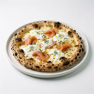 Salmone e stracciatella