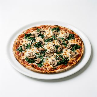 Pizza De Espinaca + Champis Entera