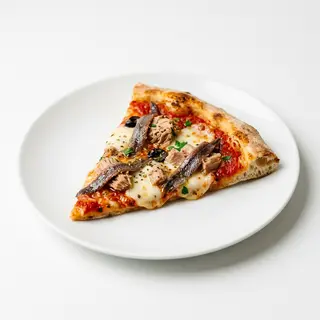Porción De Pizza Anchoa Y Atún