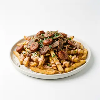 Salchipapas Con Carne