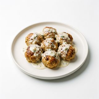 1/2 ración de albóndigas de pollo al roquefort 