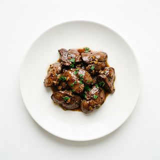1/2 ración de higaditos de pollo