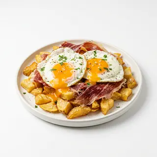 Huevos Rotos Con Jamón