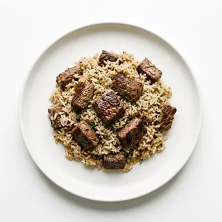Arroz Con Trozos De Ternera