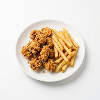 Popcorn De Pollo Con Patatas (Ración)