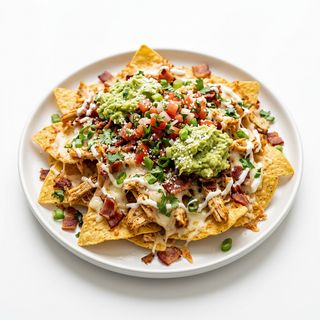 Nachos De Pollo Con Bacon