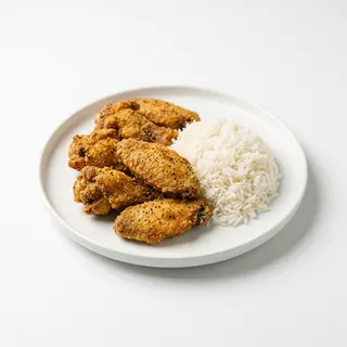 Alitas Con Arroz (6 Uds.)