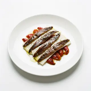 Anchoas Con Quesos Y Pimientos Del Bierzo