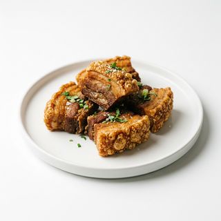 Chicharrón Con Carne (Ración)