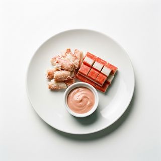 Ración De Cangrejo Salsa Rosa