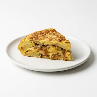 Ración De Tortilla Con Cebolla