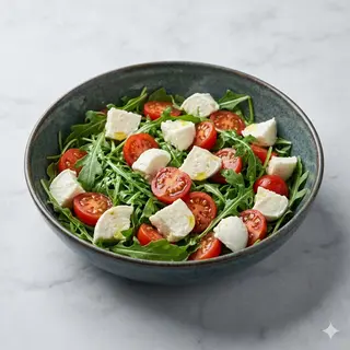 Caprese di mozzarella fior di latte e pomodorini pachino