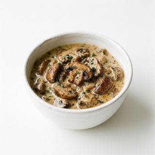 Salsa champiñones