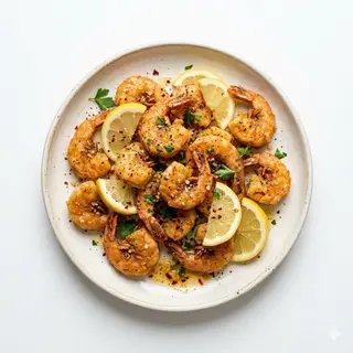 Gambas Con Chilli E Hierbas De Limón