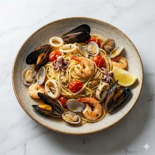 Spaghetti frutti de mare