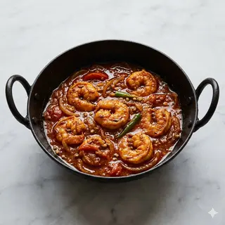 Gambas Con Salsa De Curry