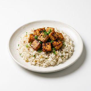 Arroz Con Ajo Y Tofu