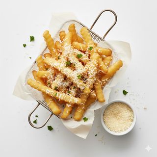 Patatas Con Parmesano Y Trufa