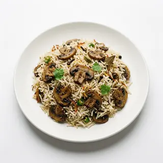 Pulao Champiñones