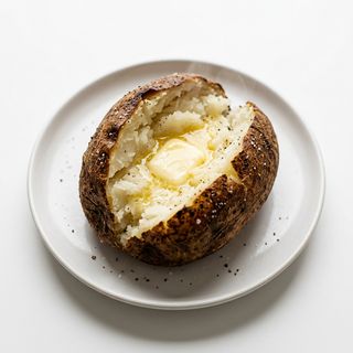 Patata Al Horno Con Mantequilla
