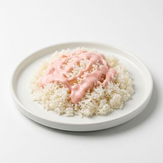 Arroz Blanco Con Salsa