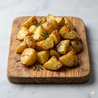 Guarnición De Patatas Con Romero