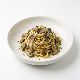 Tagliatelle Con Boletus Y Trufa