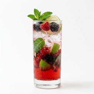 Mojito De Frutos Rojos Sin Alcohol