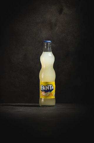 Lemon soda in vetro