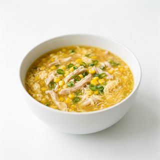 118.Zuppa di straccetti di pollo e mais 鸡丝玉米汤