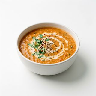 Sopa De Lentejas Con Coco Y Tomate
