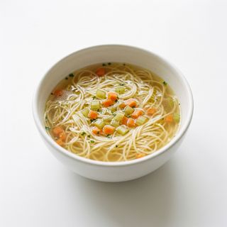 Fideos En Caldo Vegetal