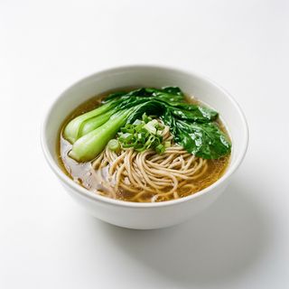 30.La mian con verdure - pak choi, funghi e bambù 青菜拉面