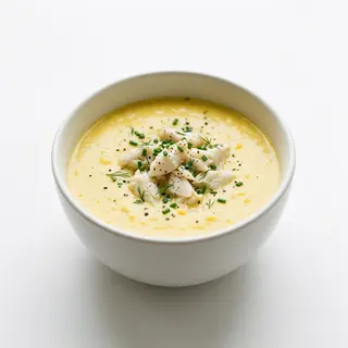 Sopa De Maíz Con Carne De Cangrejo