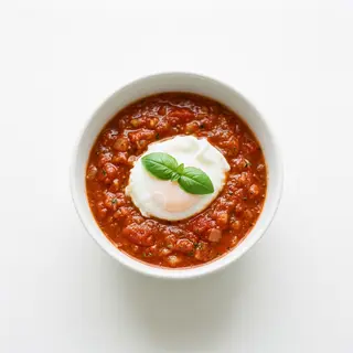 Zuppa di pomodoro e uova