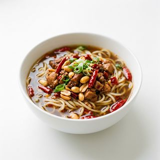 35.La mian con pollo alla gongbao piccante 宫保鸡丁拉面