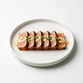 Tataki de salmón crujiente 